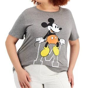 Disney Trendy Plus Size Mickey Mouse-Graphic T-Shirt